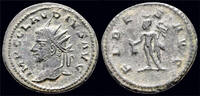 Roman antoninianus Claudius II Gothicus billon antoninianus Hermes standing left -