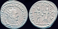 Roman antoninianus Valerian I AR antoninianus two emperors standing face to face -