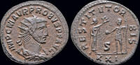 Roman antoninianus Probus AE antoninianus woman presenting wreath -
