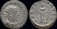 Roman antoninianus Valerian I AR antoninianus Laetitia standing left -