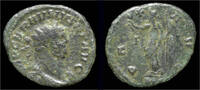 Roman antoninianus Carausius antoninianus Pax standing left. -