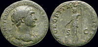 Roman AE As Trajan AE As Ceres standing left -