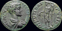 Moesia Inferior AE16 Moesia Inferior Nicopolis ad Istrum Caracalla AE16 Dionysos standing left -