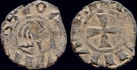 Crusader denier Crusader Antioch Bohemond III Minority Billon denier -