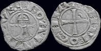 Crusader denier Crusader Antioch Bohemond III AR denier -