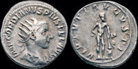 Roman AR antoninianus Gordian III AR antoninianus Hercules standing right -