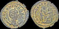 Roman antoninianus Salonina billon antoninianus Gallienus receiving Victory from Roma -