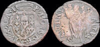 Italy quatrino Italy Castro Pierluigi Farnese AE Quattrino -