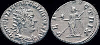 Roman antoninianus Valerian I AR antoninianus Venus standing left -