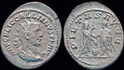 Roman antoninianus Valerian I AR antoninianus Valerian and Gallienus standing facing -