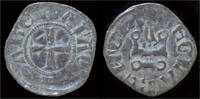 Crusader denier Crusader Archaia Philip of Savoy billon denier no date -
