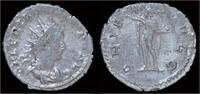 Roman antoninianus Valerian I AR antoninianus Sol standing left -
