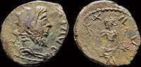 Barbaric radiates antoninianus Barbaric antoninianus of Tetricus I. -