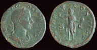 Roman sestertius Severus Alexander AE sestertius Sol standing left -