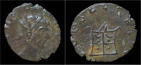 Roman antoninianus Divo Claudius II Gothicus billon antoninianus flaming altar -