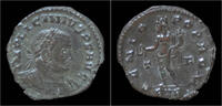 Roman follis Licinius AE follis Genio standing left -