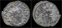 Roman antoninianus Postumus AR antoninianus Fides standing left. -