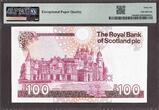 Scotland 100 Pounds 1987 1st Prefix Low Sr# A/1 000019 P-350a GEM UNC PMG 66 EPQ