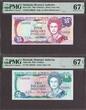 Bermuda $2 to $100 1989 MATCHING LOW # B/1 000550 P-34a-39 GEM UNC PMG 65-67 EPQ