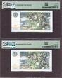 Scotland 5 Pound 4 Commemorative MATCHING SET LOW# 000379 CS1 GEM UNC PMG 66 EPQ