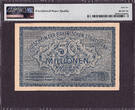 50 Millionen Mark 1923 Germany Bayerische Staatsbank  Pick-UNL GEM UNC PMG 66 EPQ