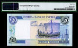 20 Pounds 2004 Cyprus  Pick-63c GEM UNC PMG 65 EPQ