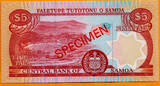 Samoa $5 SPECIMEN 2002-ND Pick-33bs UNC