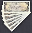 1 Peso 1978-79 Dominican Republic 6 x  Matching LOW Serial 000018 Pick-116 UNC