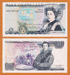 UK (Great Britain) 5 Pounds England 10 Consecutive  1980-87 QEII Pick-378c Sign Somerset UNC