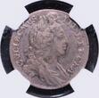 Great Britain 6P William-III Mirror Brockage ERROR NGC Graded AU 55 Rare