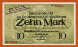 Germany 10 Mark 1918 German Notgeld Kriegsnotgeld Maulbronn  UNC