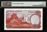 UK (Great Britain) 20 Pounds 1976-88 Jersey  QEII LOW Serial 000026 Pick-14b ND GEM UNC PMG 66 EPQ