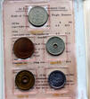 1969 Japan Mint Set 5 Pcs in Original Mint Issued Wallet Rare !