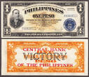 Philippines 5 CONSECUTIVE One Pesos "VICTORY" 1944 P-117c Original From Pack UNC