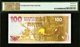 1992 New Zealand $100 1st Prefix LOW AA 000340 P-181a SUPERB GEM UNC PMG 67 EPQ