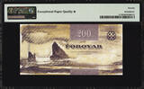 200 Kronur 2011 Faeroe Islands  Pick-31 SUPERB GEM UNC PMG 70 EPQ/STAR