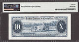 10 Colones 1964 Costa Rica  Pick-229 About UNC PMG 55 EPQ