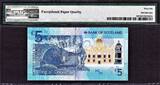 UK (Great Britain) 5 Pound 2016 Scotland Polymer  LOW Serial 1st Prefix AA 000550 GEM UNC PMG 66 EPQ