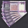 UK (Great Britain) 20 Pounds 2010 Jersey 5 Consecutive  QEII Pick-35 LOW Serial 000112 to 000116 UNC
