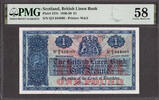 UK (Great Britain) Pound Scotland One  17th April 1950 Pick-157c About UNC PMG 58
