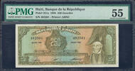Haiti 250 Gourdes Haiti Pick-251a About UNC PMG 55 -