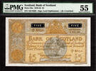 UK (Great Britain) 5 Pounds 1951 Bank of Scotland  Pick-98a About UNC PMG 55