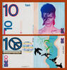 UK (Great Britain) 10 Pounds 2011 England,s Transition Town Brixton  DAVID BOWIE Brand UNC