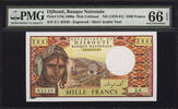 1000 Francs Djibouti ND Pick-UNLISTED GEM UNC PMG 66 EPQ -