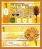 UK (Great Britain) Pound 2011 Englands Transition Town STROUD One  Fancy Serial A 01010 UNC