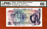 Ireland 5 Pounds Northern Ireland ND Pick-62a GEM UNC PMG 66 EPQ Rare -