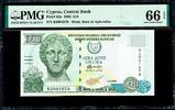 10 Pounds 1.4.2005 Cyprus  Pick-62e GEM UNC PMG 66 EPQ