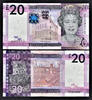 UK (Great Britain) 20 Pounds 2010 Jersey  QEII LOW Serial 0001XX Pick-35 UNC
