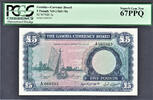 5 Pounds Gambia Pick-3a ND Superb GEM UNC PCGS 67 PPQ -