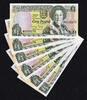 UK (Great Britain) Pound Jersey 6 One  ND (2000) Pick-26a Same MATCHING LOW Serial 000078 UNC